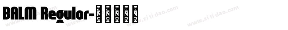 BALM Regular字体转换